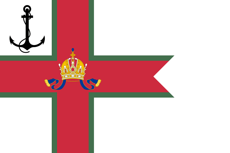 Pennant of the Rear Commodore of the Imperial and Royal Yacht Squadron (Transleithania)