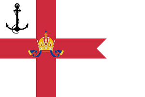 Pennant of the Rear Commodore of the Imperial and Royal Yacht Squadron (Cisleithania)