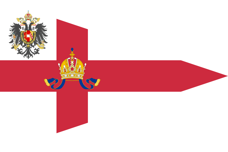 Pennant of Honorary Members of the Imperial and Royal Yacht Squadron (Cisleithania)
