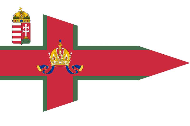 Pennant of Honorary Members of the Imperial and Royal Yacht Squadron (Transleithania)