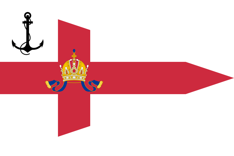 Pennant of Members of the Imperial and Royal Yacht Squadron (Cisleithania)