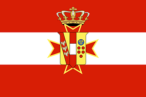State flag simple of the Grand Duchy of Tuscany