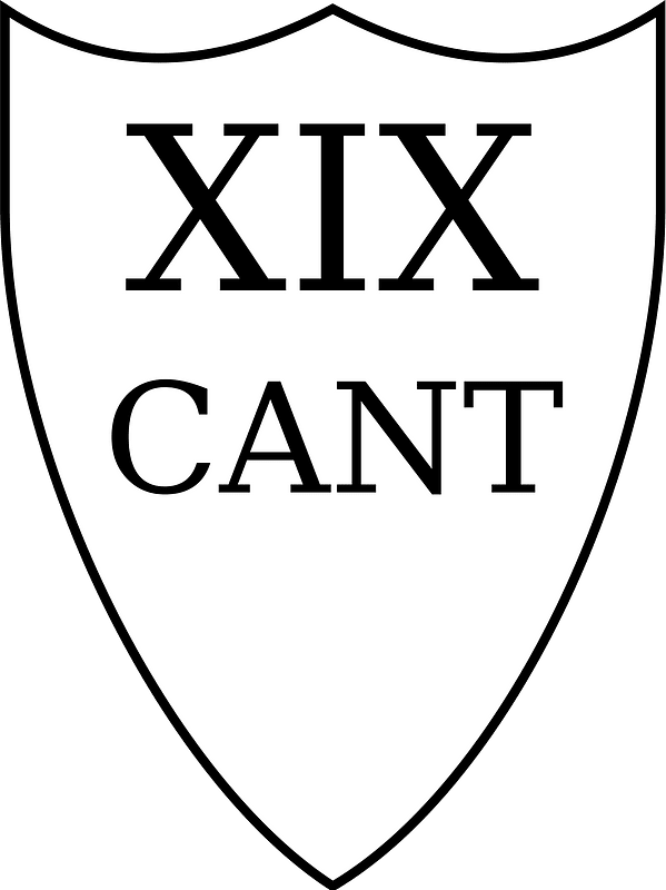 XIX Cantone coa