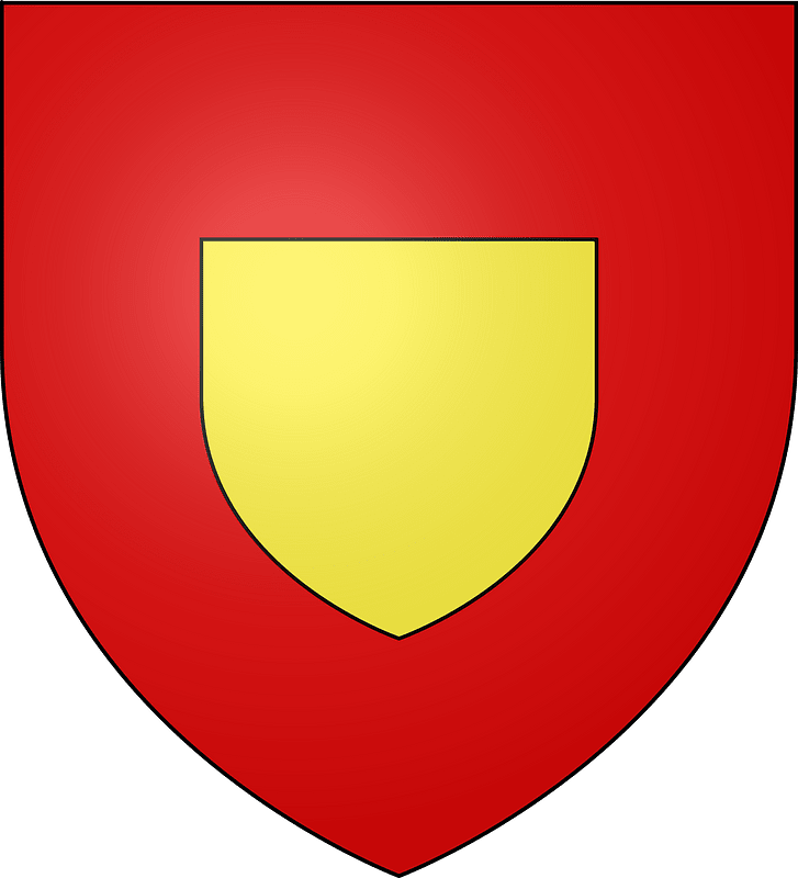 Gabarit blason en pointe avec écusson
