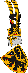 Coat of Arms of the Count of Flanders (according to the Gelre Armorial)
