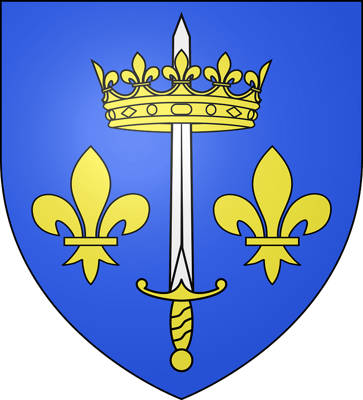 Blason de la ville de Sainte-Catherine-de-Fierbois (37)