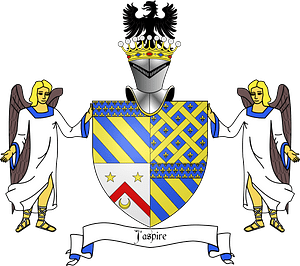 Blason famille Vismes-Comtes (avec ornements)