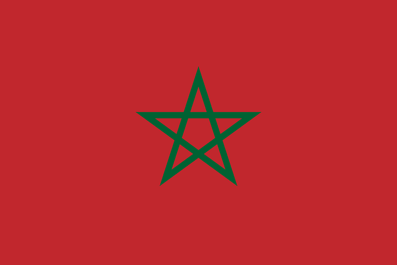Flag of Morocco-2005