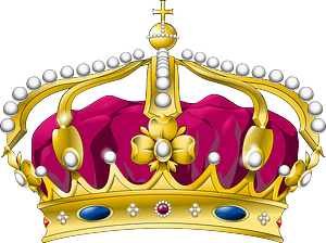 Royal crown curved