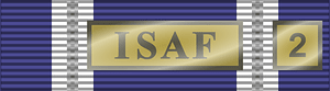NATO Medal ISAF ribbon bar v2 x2