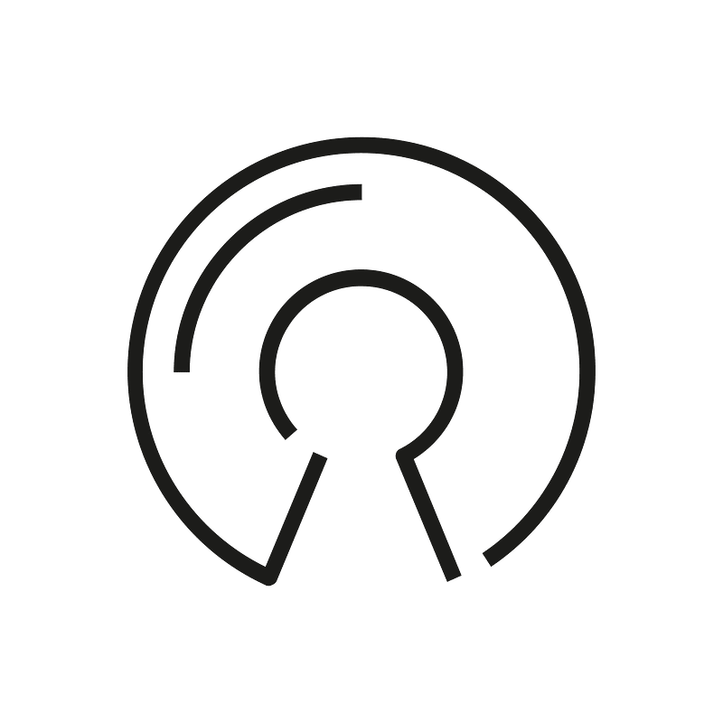 Icon DINA Schwerpunkte Parldigi 01 Open Source Software Schwarz