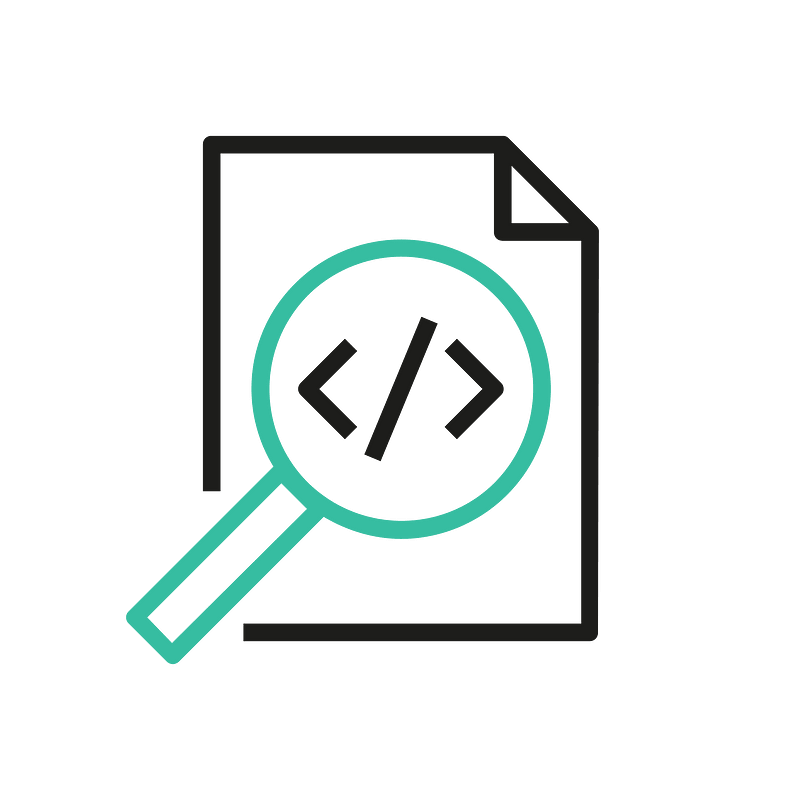 Icon DINA Voraussetzungen Digitale Nachhaltigkeit 02 Transparente Strukturen Farbig
