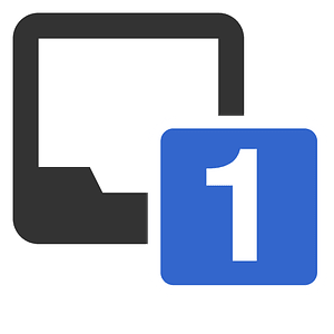 Notifications notice badge 1 notice