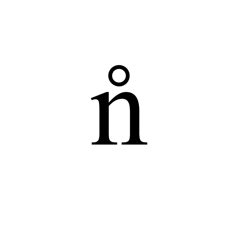 Doulos SIL — n̊