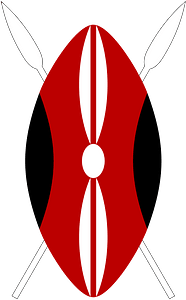 Flag of Kenya (shield)
