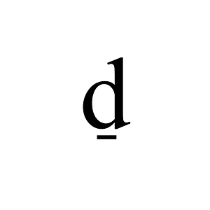 Doulos SIL — d̠