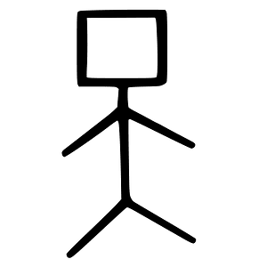 Zhou grapheme for Tiān 天 (Heaven), version 1