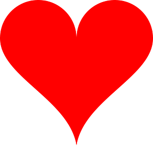A SVG semicircle heart