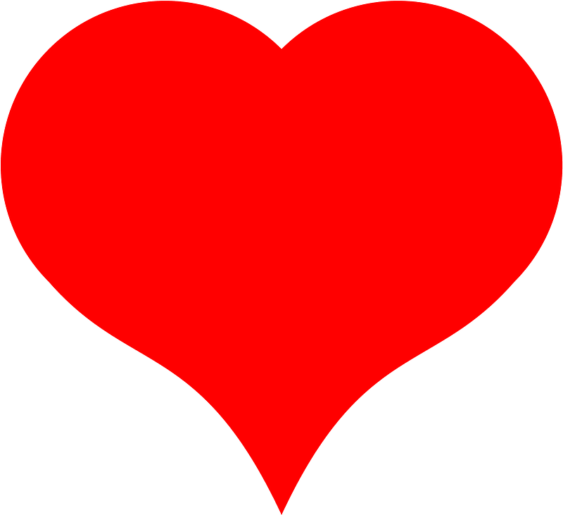 Another SVG semicircle heart
