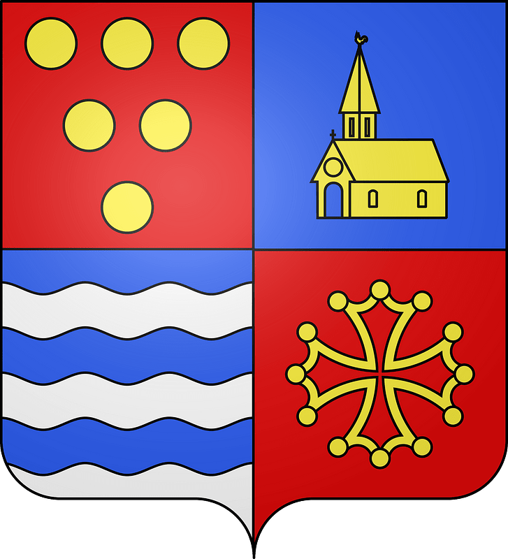 Blason de la ville de Saint-Paul-les-Fonts (30)