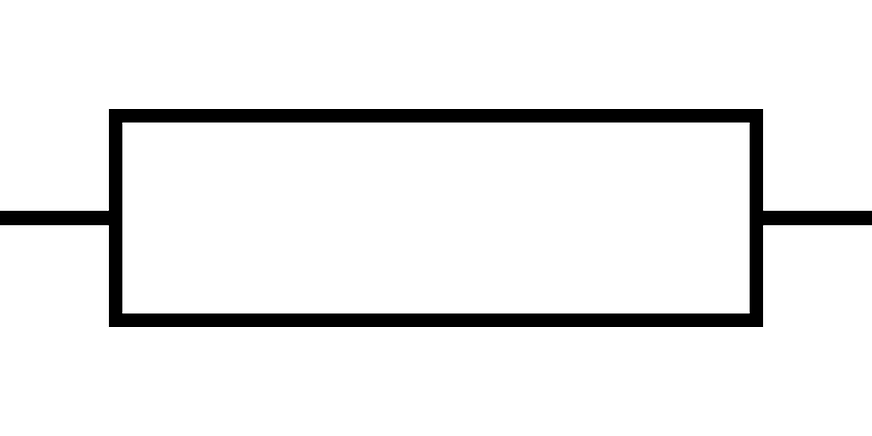 Resistor symbol Europe
