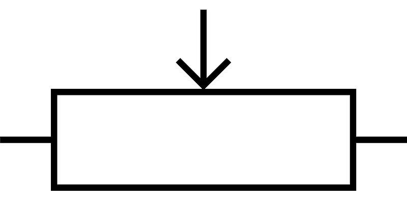 Potentiometer symbol Europe