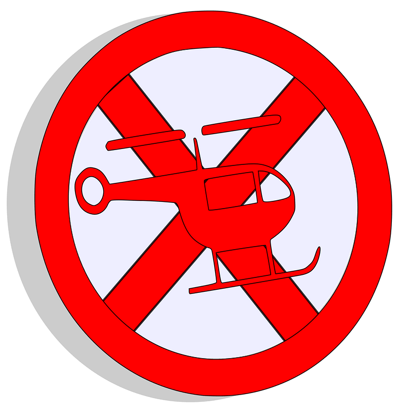 Symbol helicopter red