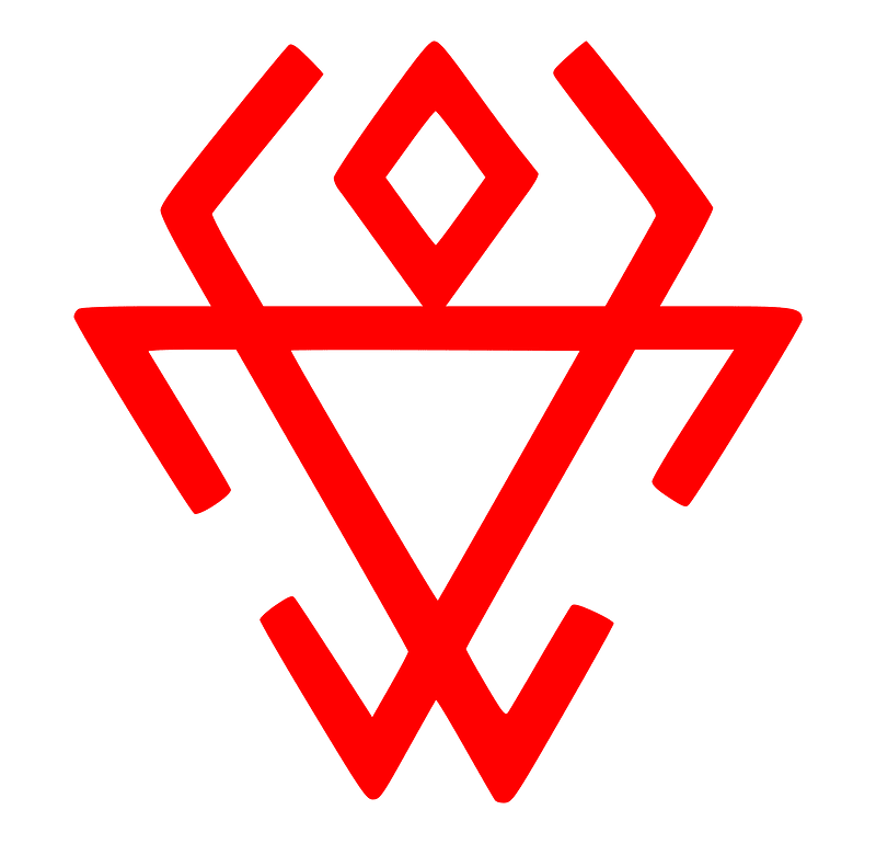 Chernobog symbol red