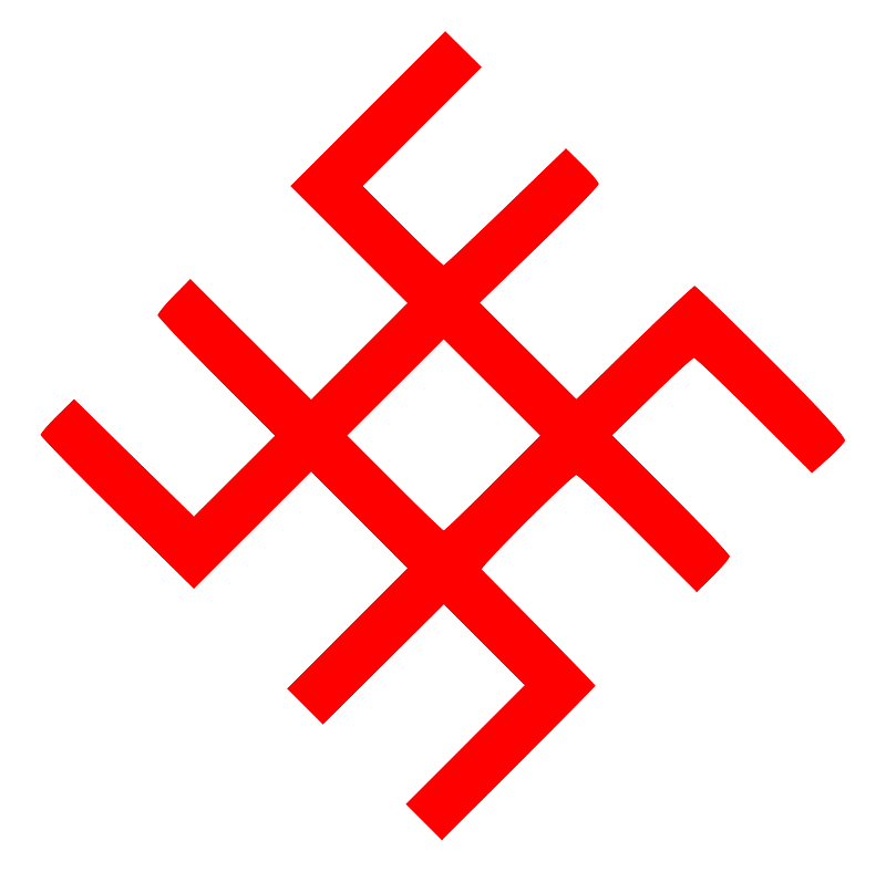 Svarog symbol red
