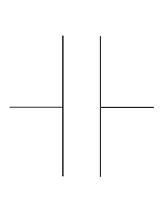 Condensator symbol