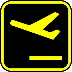 Air Departure Symbol (dark)