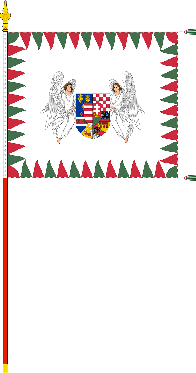 Infantry Colour of the Hungarian Defence Forces (1945, with staff)