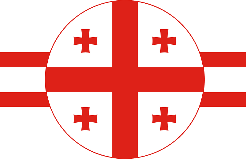 Georgian flag roundel