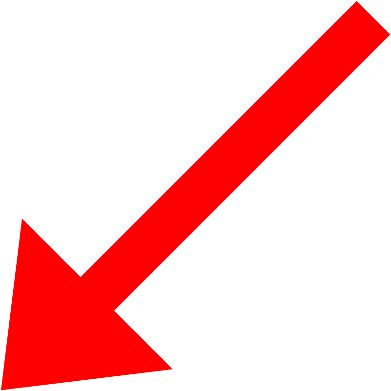 Red arrow southwest