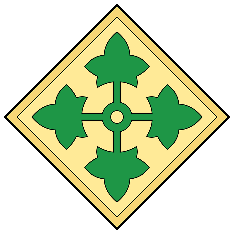 Insignia USA Army 4th Infantry Division SSI