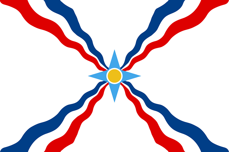 Flag of the Assyrians (no Assur)
