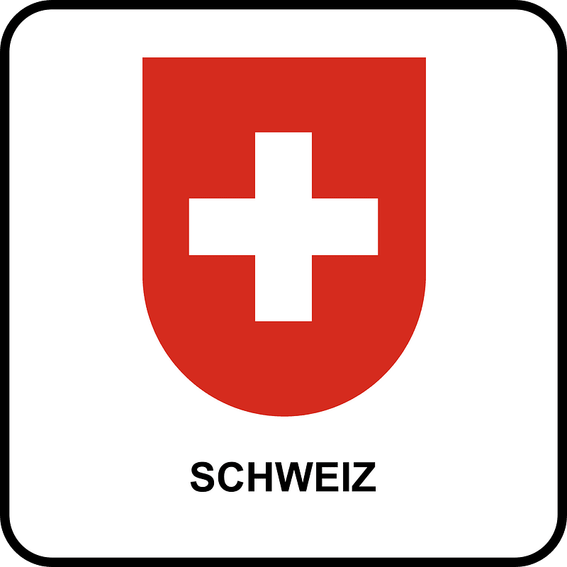 Swiss border sign