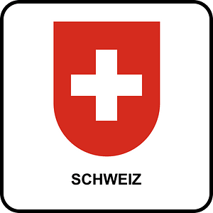 Swiss border sign