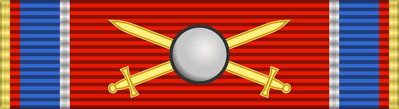 ROU Military Virtue Order 2002-war-ribbon Comm BAR