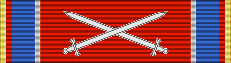 ROU Military Virtue Order 2002-war-ribbon Knight BAR