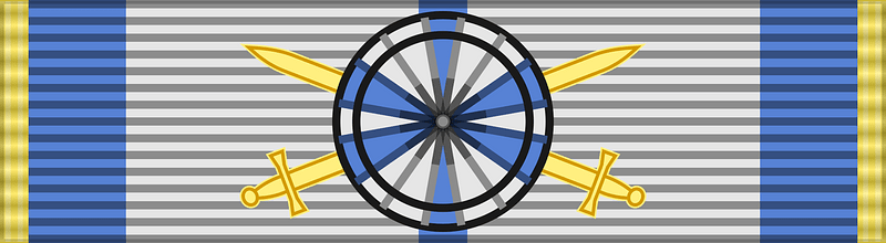 ROU Maritime Virtue Order 2002-war-ribbon Officer BAR