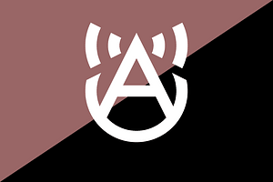 Info-Anarchist flag with logo