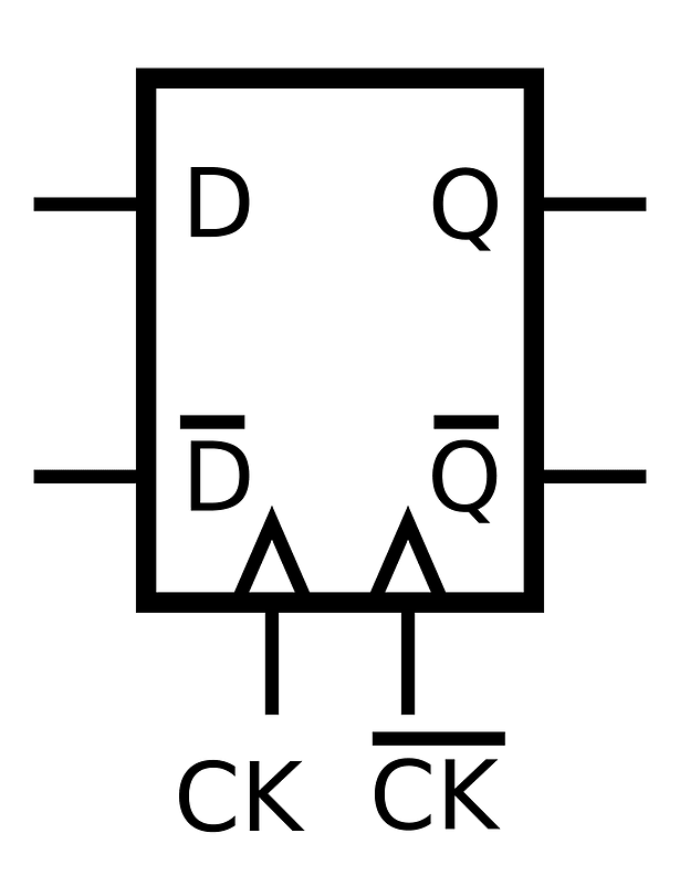 Differential D Latch Symbol