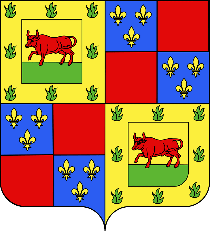 Coat of arms of Cesare Borgia as Duke of Valentinois
