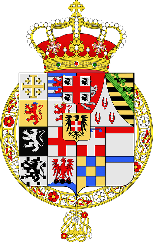 Coat of arms of the Kingdom of Sardinia (1831-1848)