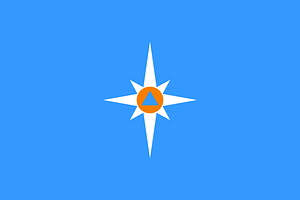 Flag of the Russian Ministry of Extraordinary Situations (departmental)