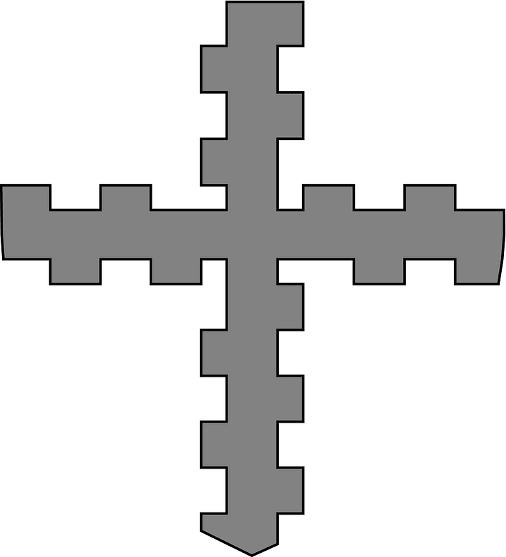 Cross counter-embattled