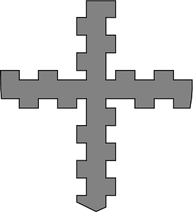 Cross counter-embattled
