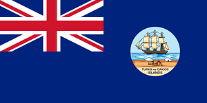 Flag of the Turks and Caicos Islands (1889–1968)