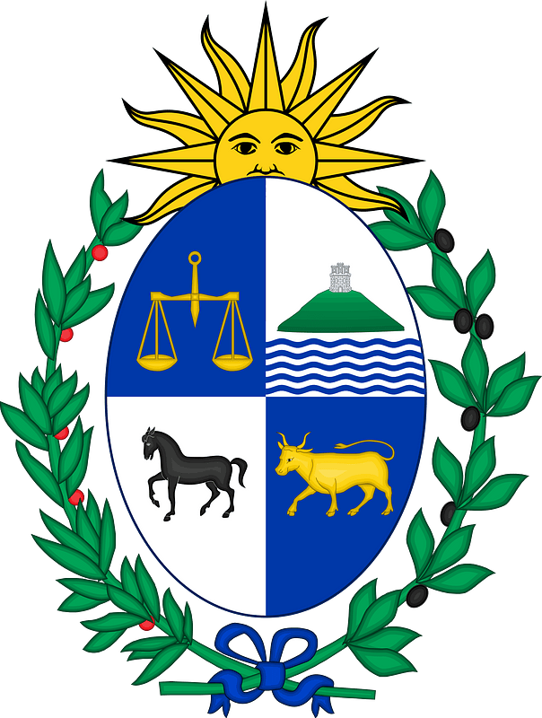 Coat of arms of Uruguay (Sun of May variant)